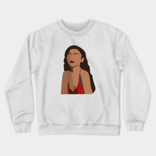 Zendaya Digital Portrait Crewneck Sweatshirt